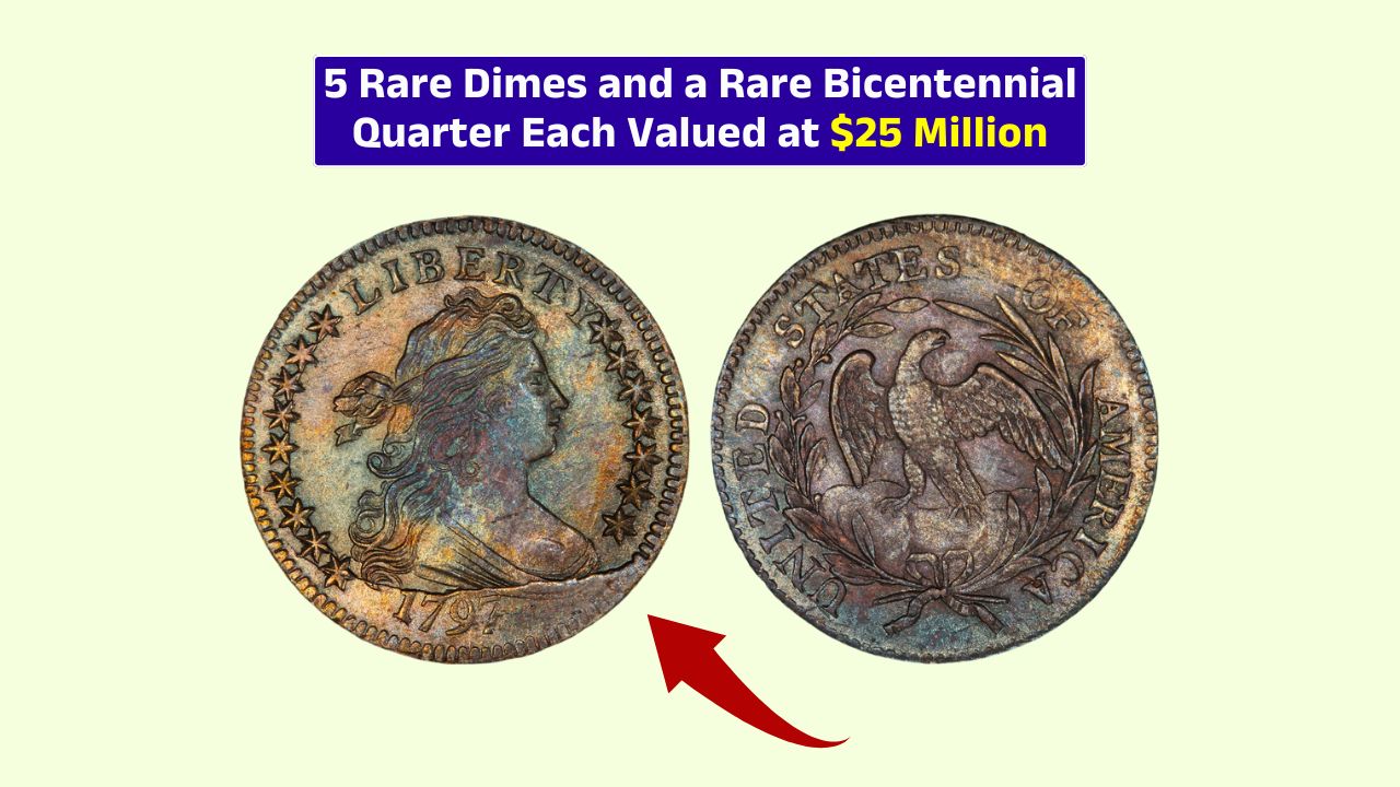 1797 16 Stars Draped Bust Dime