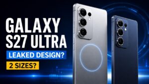 Samsung Galaxy S27 Ultra leaked design showing two possible phone sizes